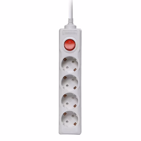 Female Flexible Electrical French German Multi Extension Socket Plug