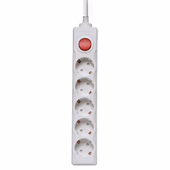 Female Flexible Electrical French German Multi Extension Socket Plug
