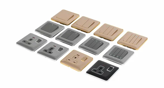 S3 Modern UK Acrylic Dimmer Switch WiFi Smart Home Light Switch Socket Wall Sockets with USB C