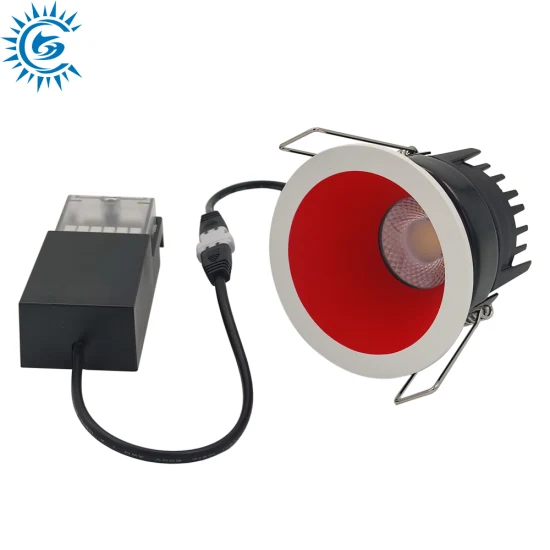 OEM 5W 6W 7W 8W 10W 3CCT 실내 조광 가능 방수 IP65 Firerated LED COB 스포트라이트 LED 통