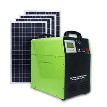 태양 전지 패널을 갖춘 은행 전력 300W 500W 1000W 2000W 휴대용 발전소 5kw 태양열 발전기 순수 사인파 휴대용 태양열 발전기